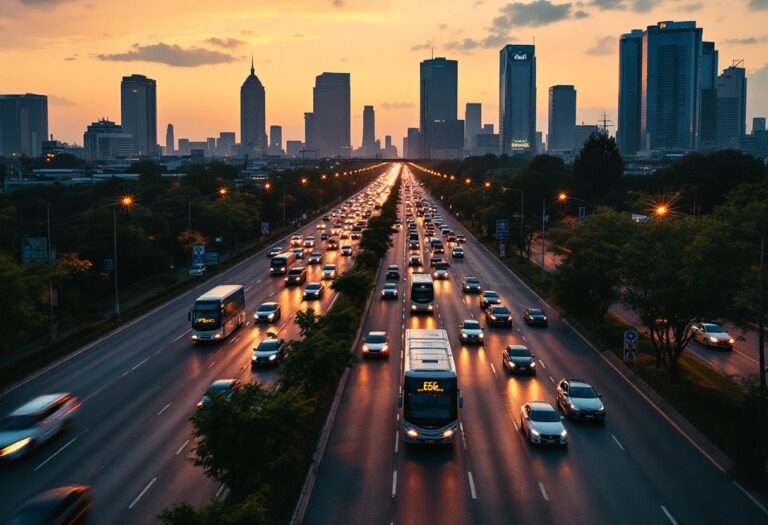Screenshot dell'app Waze con mappa e indicazioni stradali