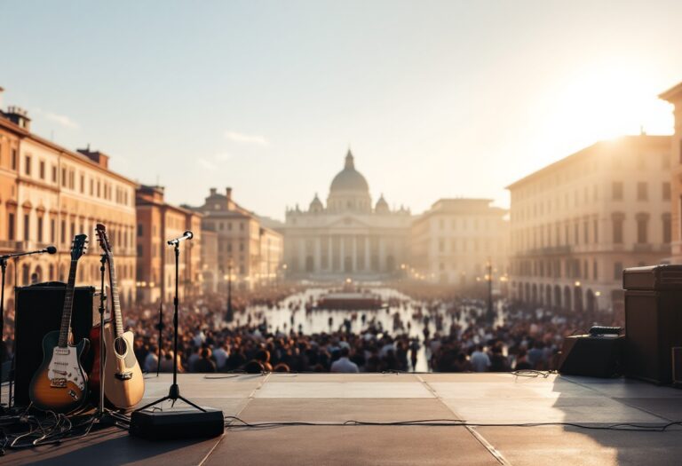 Achille Lauro in un momento di celebrazione a Roma