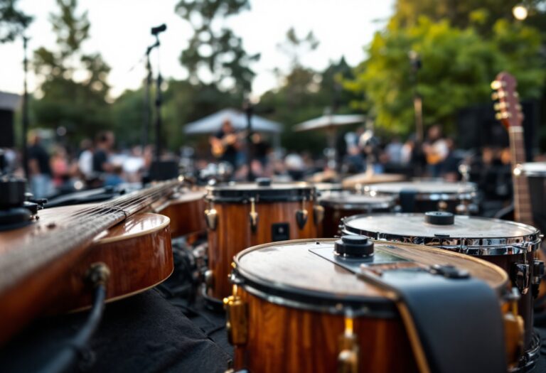 Artisti sul palco al concerto del Primo Maggio