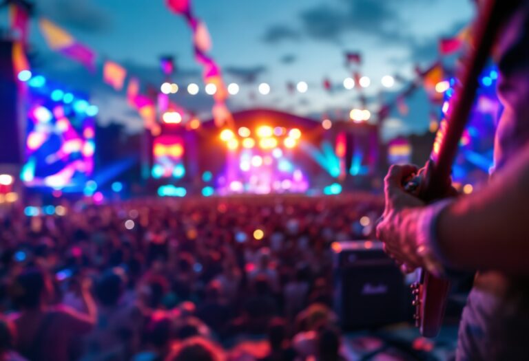 Dave Grohl sul palco del Coachella 2023