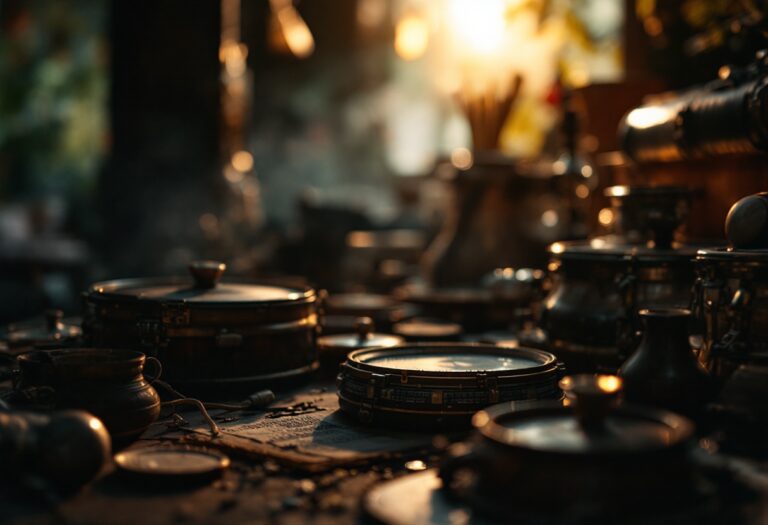 Immagine evocativa di un viaggio musicale nel tempo