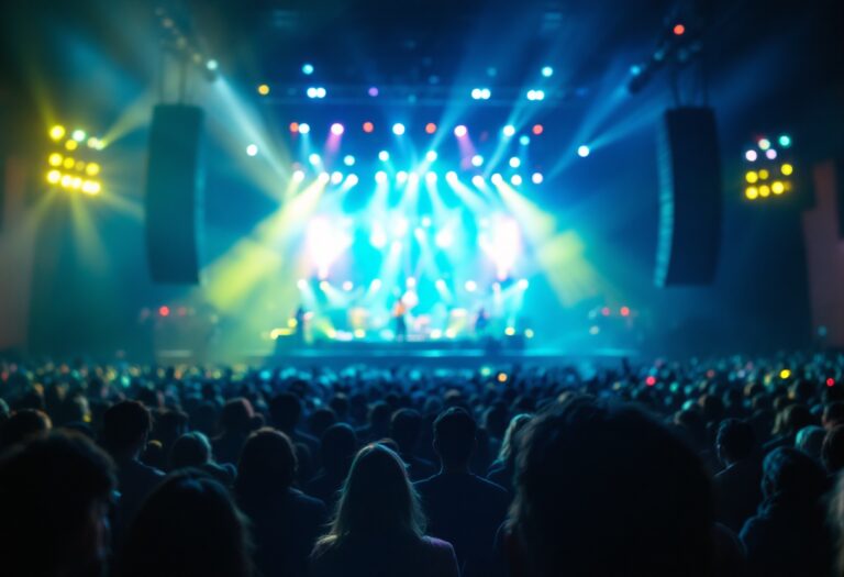 Marilyn Manson sul palco durante il concerto a Bergamo
