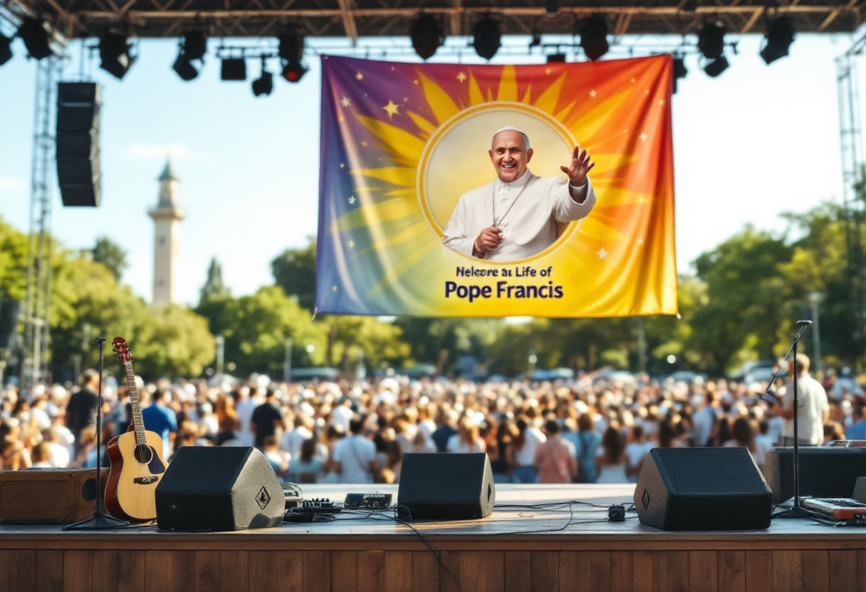 Artisti italiani uniti in omaggio a Papa Francesco