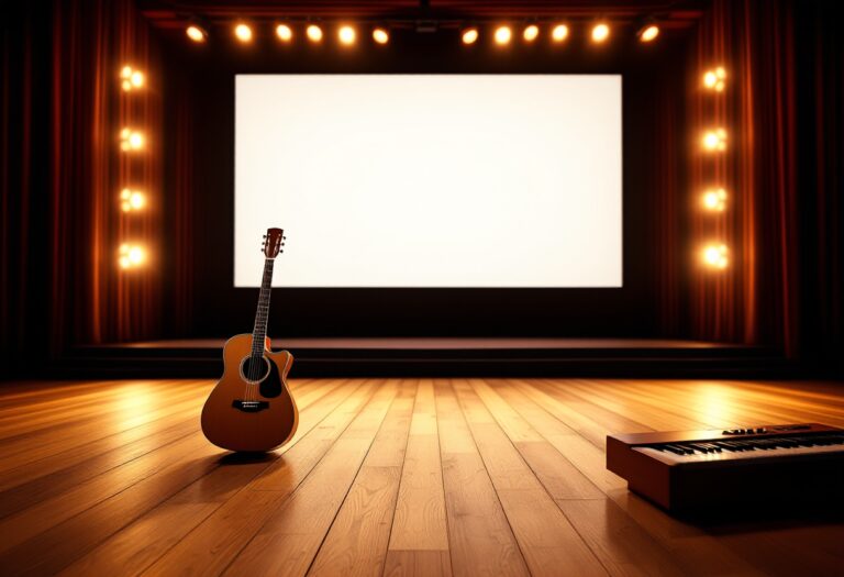 Scena di un film con colonna sonora emozionante