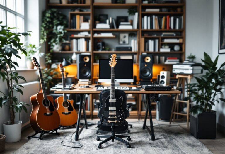 Un'immagine che rappresenta l'influenza della musica sulla creatività