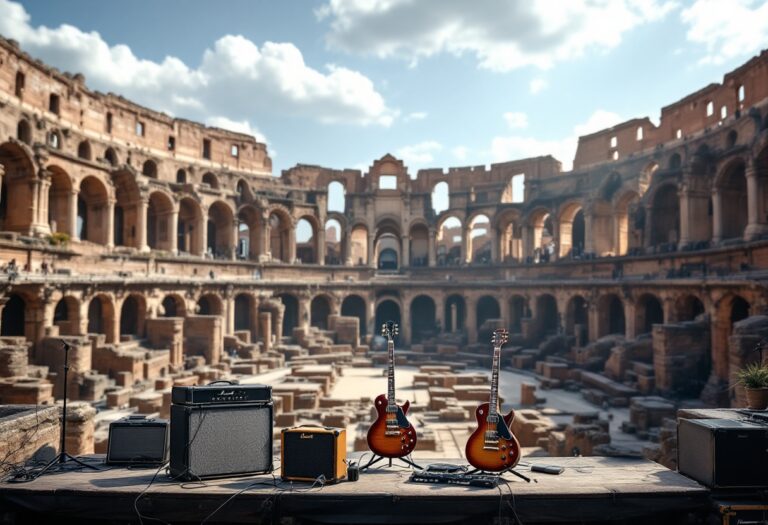 Immagine del restauro di Pink Floyd Live at Pompeii