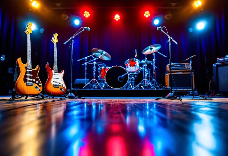 Pop star in concerto con messaggi sociali
