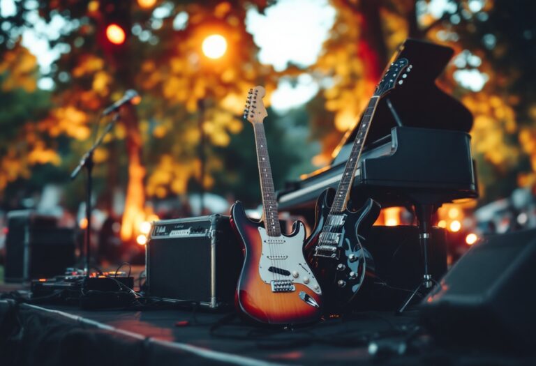 Immagine evocativa degli anni '60 con musica e cultura