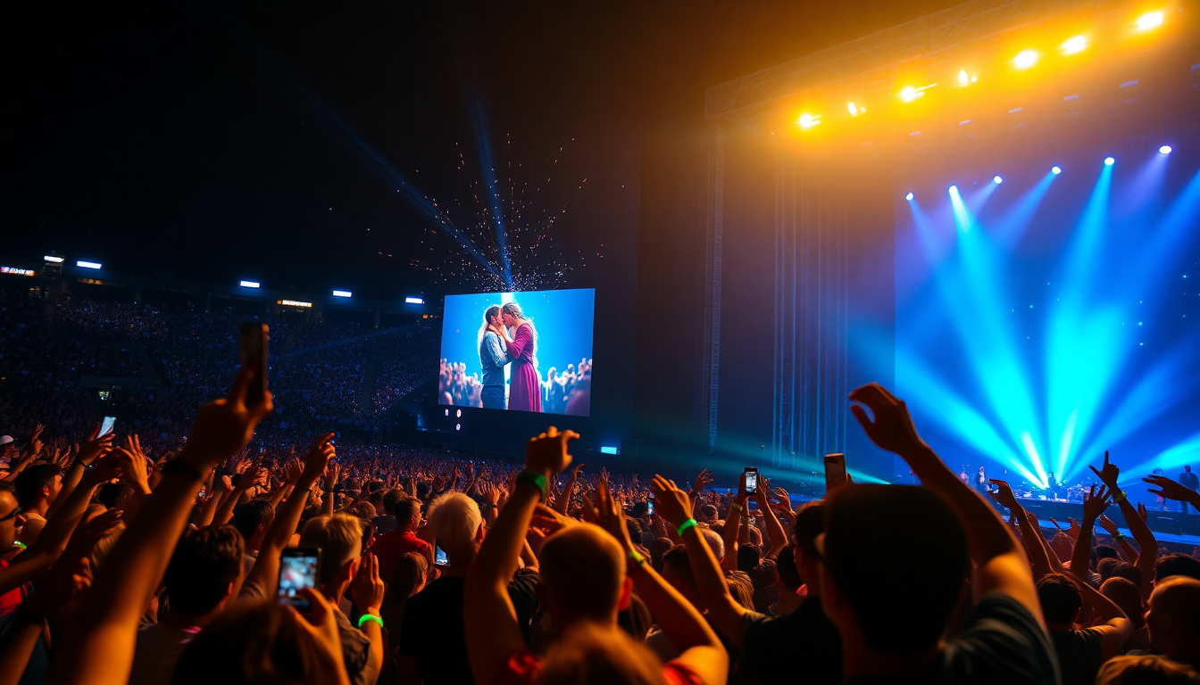 il clamoroso momento al concerto dei coldplay un bacio imbarazzante e una storia scandalosa 1752961059
