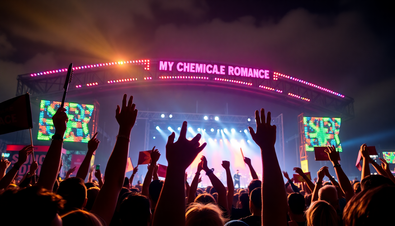 il tour 2025 di my chemical romance un viaggio tra nostalgia e nuovi arrangiamenti 1752350721